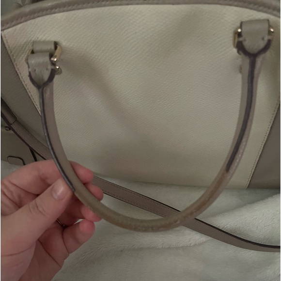 Coach Margot Carryall Color Block Crossgrain Leather Shoulder Bag Handbag Womens - Picture 6 of 6